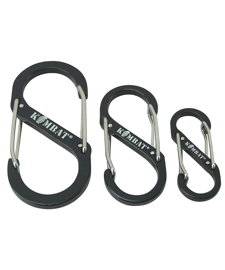 Load image into Gallery viewer, Carabiner set of 3 - Black
