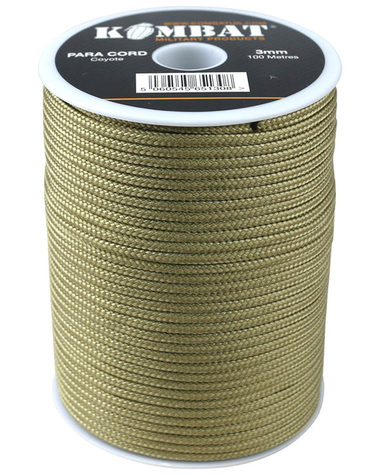 Paracord - 100m Reel - Coyote