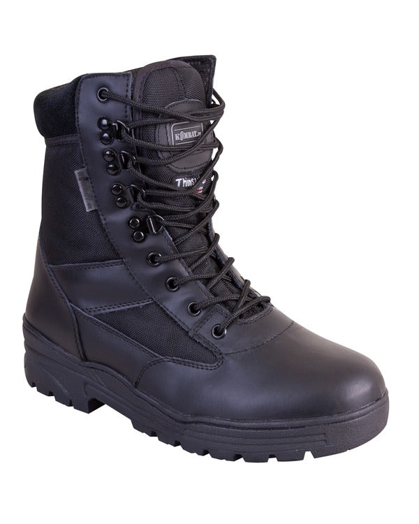 Load image into Gallery viewer, Patrol Boot - Half Leather/Half Nylon - Black
