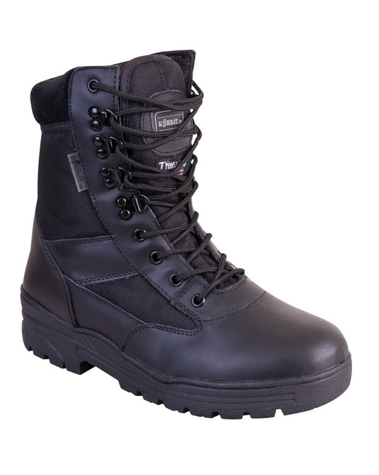 Patrol Boot - Half Leather/Half Nylon - Black